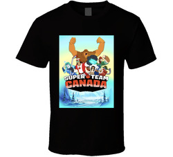 Super Team Canada Cartoon T Shirt