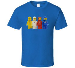 Lego Man Space Man Retro Rocket T Shirt