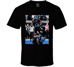 Amon Ra St Brown Flying Jumping Over Jahmyr Gibbs T Shirt