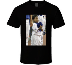 Young Little Vladimir Guerrero Jr Holding T Shirt