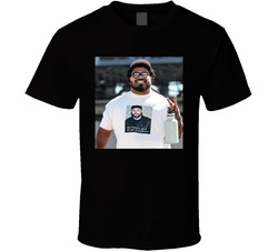 Vita Vea Wearing God Forbid A White Boy Got A Lil Motion Baker Mayfield T Shirt