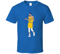 Steph Curry Shrugging His Shoulders Cartoon T Shirt