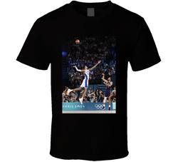 Steph Curry Shooting Over Wemby T Shirt