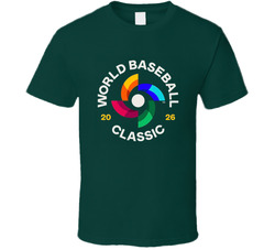 World Baseball Classic 2026 Logo Green T Shirt