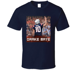 Drake Maye Celebration Pointing To God T Shirt