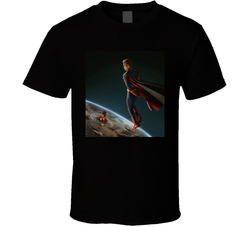 Homelander In Space Looking Over Nuked Earth T Shirt