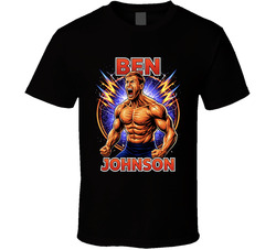 Ben Johnson Shirtless Football Sports Fan T Shirt
