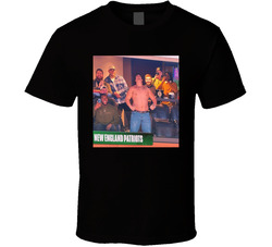 Shirtless Will Campbell Flexing In Box T Shirt