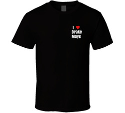 I Heart Love Drake Maye Chest Crest T Shirt