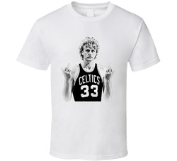 Larry Bird Flipping The Bird Basketball Fan T Shirt
