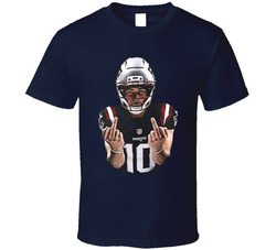 Drake Maye Giving The Middle Finger T Shirt
