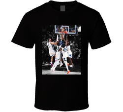 Anthony Black Dunk On Four Players Black T Shirt