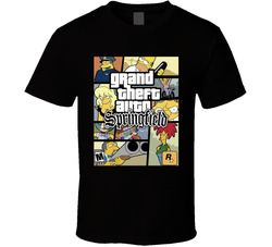 Grand Theft Auto Springfield Game T Shirt