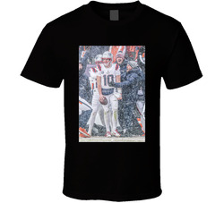 Drake Maye First Down In The Snow T Shirt