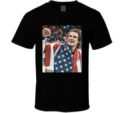 Jack Hughes Broken Teeth Smile Usa Flag T Shirt