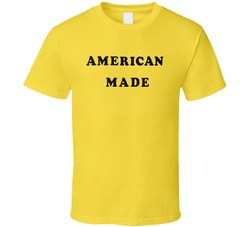 American Made Yellow T Shirt