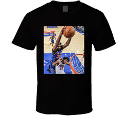 Mitch Robinson Dunks On Joel Embiid T Shirt