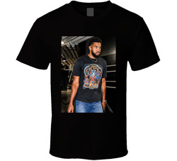 Karl Anthony Towns Kat Wearing A 1993 Finals T Shirt