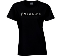 Friends TV Show Funny T Shirt Black