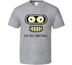 Futurama Bender Big Face Bite Me T Shirt