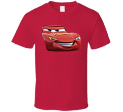 Cars 2 Lightning Mcqueen Big Face T Shirt