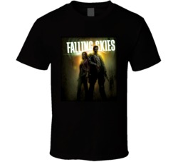 Falling Skies Tom Mason Alien Invasion T Shirt Black