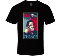 Krs One For Real Change Rapper T Shirt