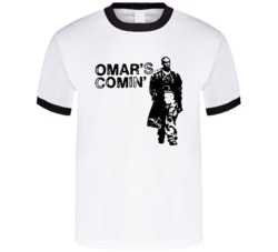 Omar Little Comin Hustle Wire T Shirt
