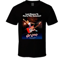 Get Crazy Movie Poster Malcolm Mcdowell T Shirt