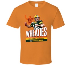 Wheaties Breakfast Of Champions Aaron Rodgers Green Bay T Shirt