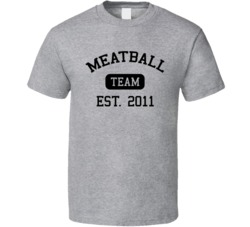 Team Meatball Jersey Shore Snooki Deena T Shirt