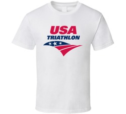 Usa American Triathlon T Shirt