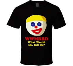 Wwmrbd Mr Bill Claymation Mad Tv Black T Shirt