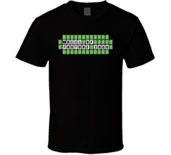 Wheel Of Fortune 2000 Game Show T Shirt