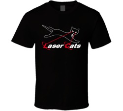 Laser Cats Funny T Shirt