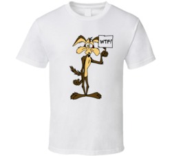 Wiley Coyote Loony Toons Cartoon Funny T Shirt