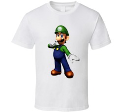 Super Mario Bros Luigi Video Game T Shirt