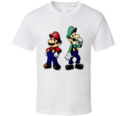 Super Mario And Luigi Video Game T Shirt