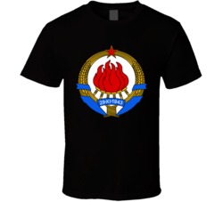 Sfrj Logo Black T Shirt