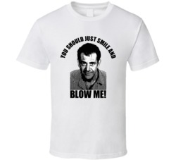 Mel Gibson Oksana Just Smile Blow Me T Shirt