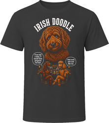 Irish Doodle Origin Story Funny Dog Tee T-Shirt Irish Doodle Origin Story Funny Dog Tee T-Shirt