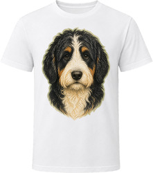 Bernedoodle Dog Portrait Cute Doodle Owner Gift T Shirt