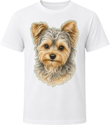 Yorkipoo Dog Portrait Vintage Doodle Lover Gift T Shirt