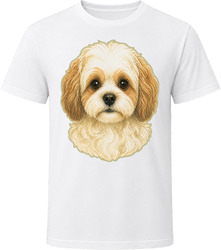 Shihpoo Dog Portrait Doodle Mom Doodle Dad Gift T Shirt