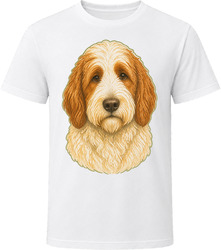 Saint Berdoodle Dog Portrait Doodle Dog Lover Gift T Shirt