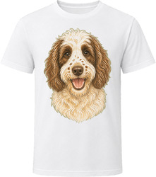 Springerdoodle Dog Portrait Cute Doodle Owner Gift T Shirt