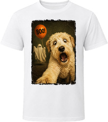Scared Pyredoodle Halloween Ghost Cute Trick or Treat Gift T Shirt