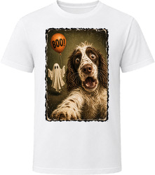 Scared Springerdoodle Halloween Ghost Cute Trick or Treat Gift T Shirt