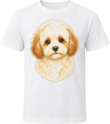 Cavapoochon Dog Portrait Doodle Mom Doodle Dad Gift T Shirt