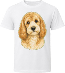 Poogle Dog Portrait Vintage Doodle Lover Gift T Shirt